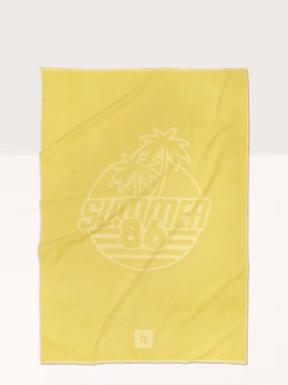 NWT Nespresso Yellow Yuzu Beach Towel